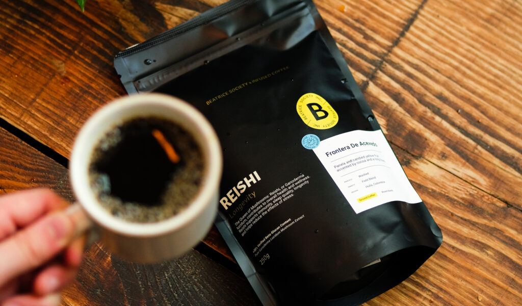 Reishi-infused coffee